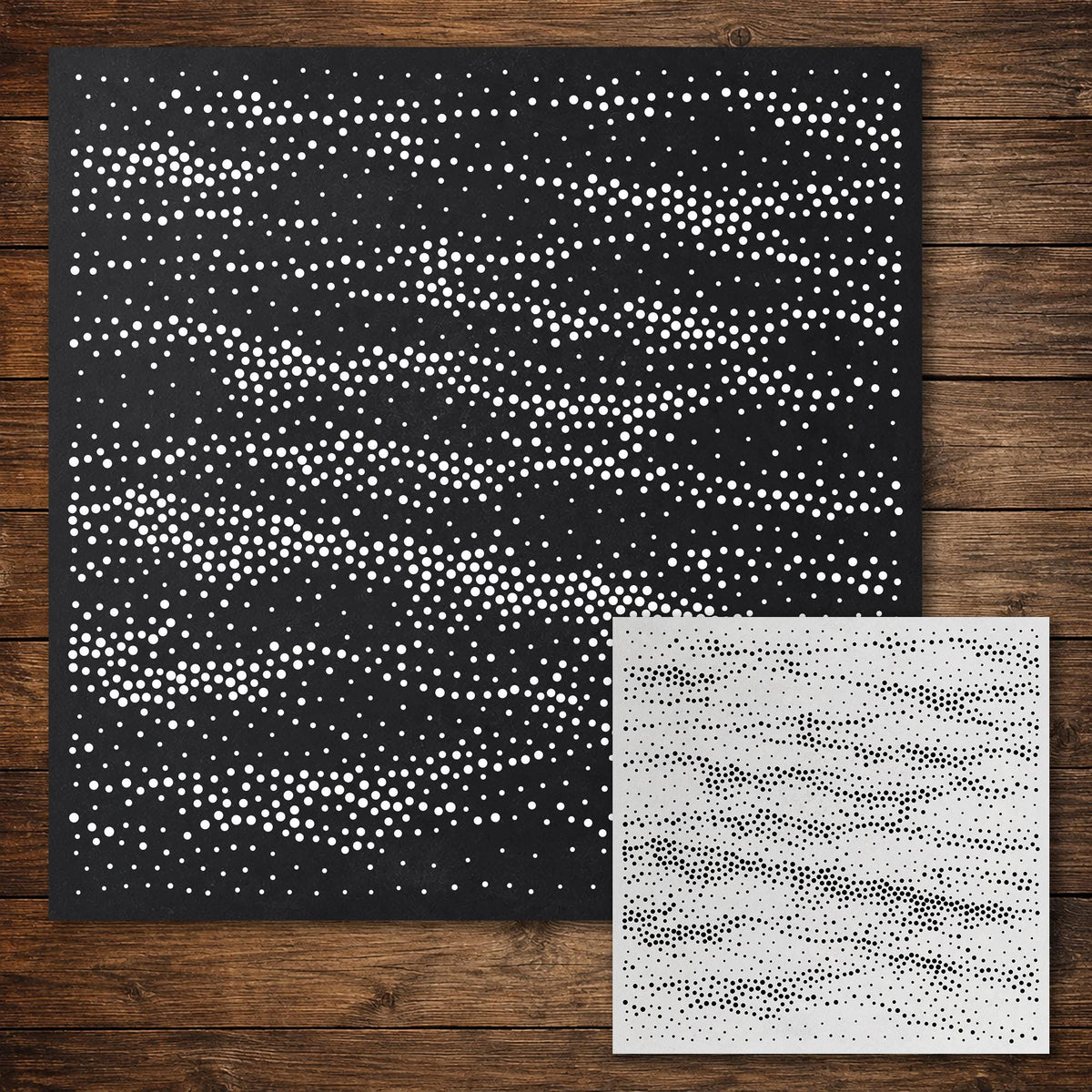 Ocean Waves #1 reusable Mylar stencil