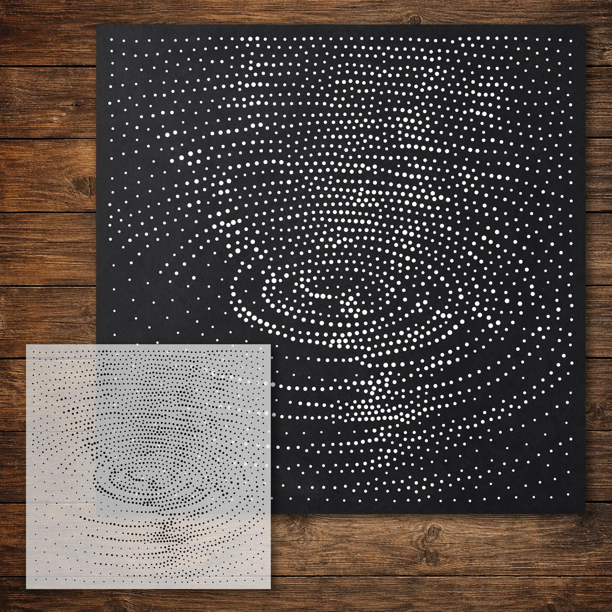 Water Ripples reusable Mylar stencil