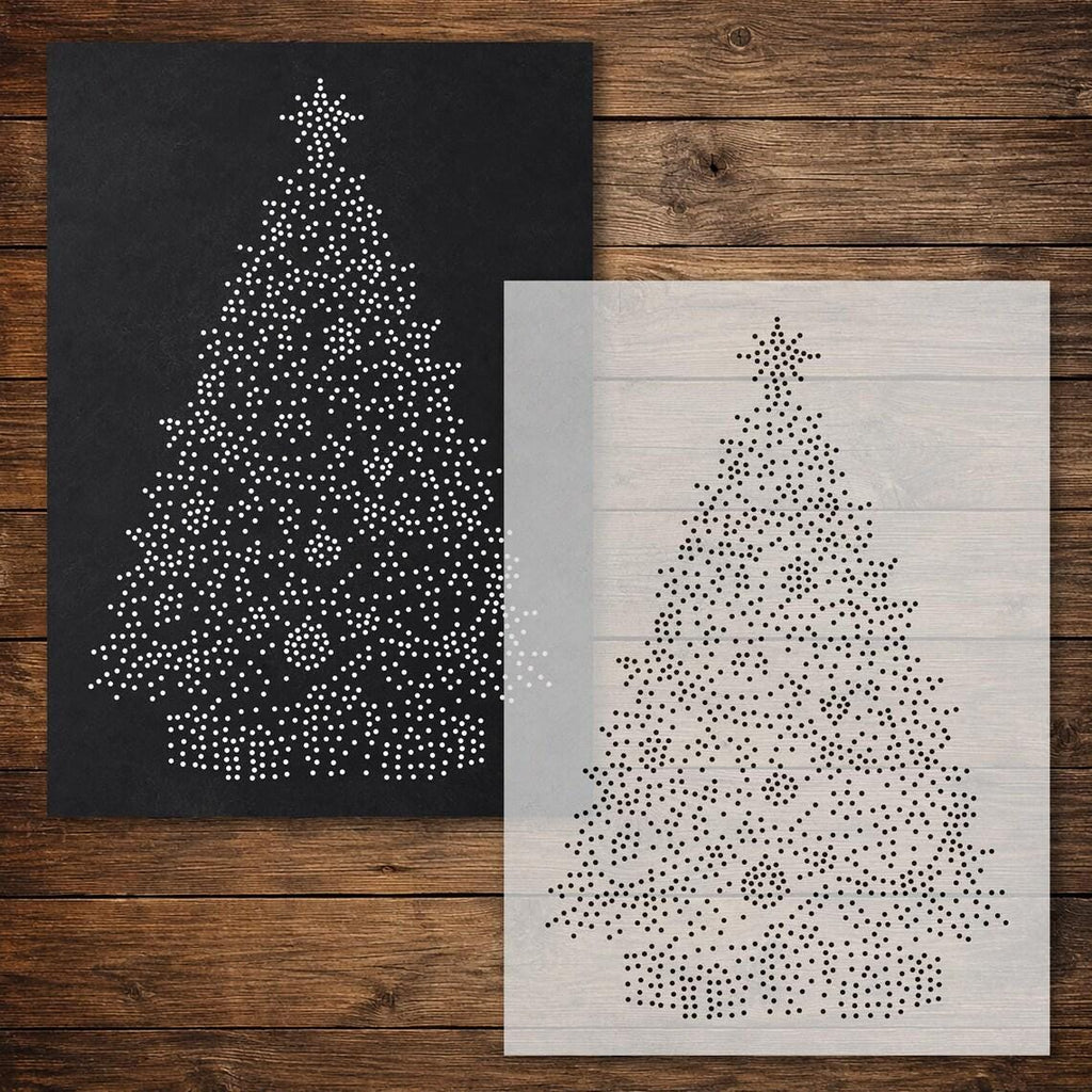 Christmas Tree reusable Mylar stencil
