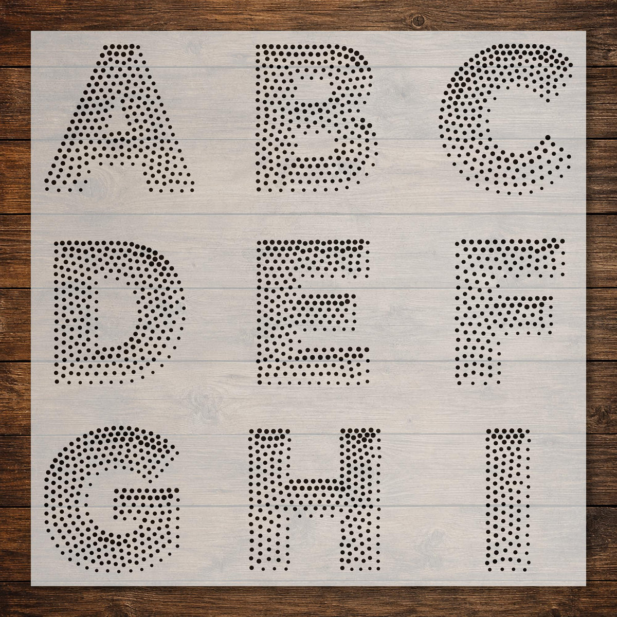 Letters & Numbers reusable Mylar stencil