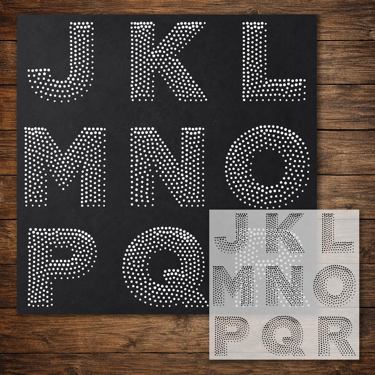 Letters & Numbers reusable Mylar stencil