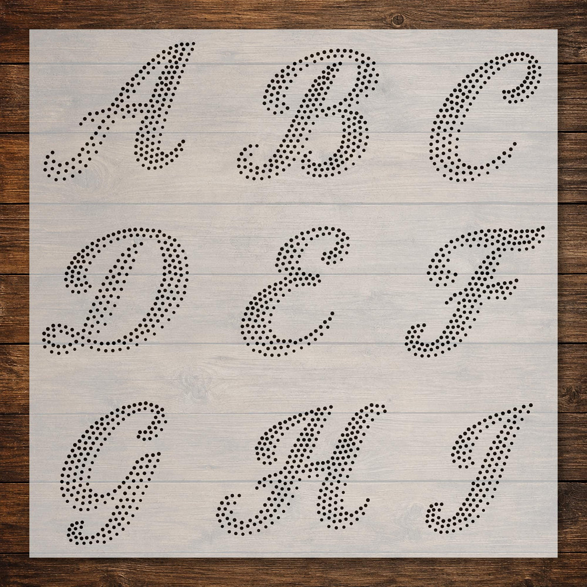 Letters & Numbers reusable Mylar stencil