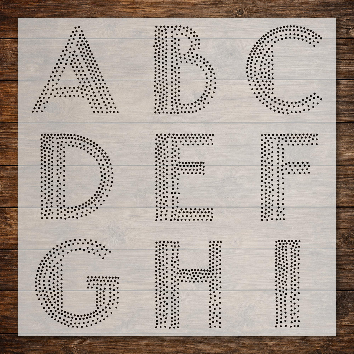 Letters & Numbers reusable Mylar stencil