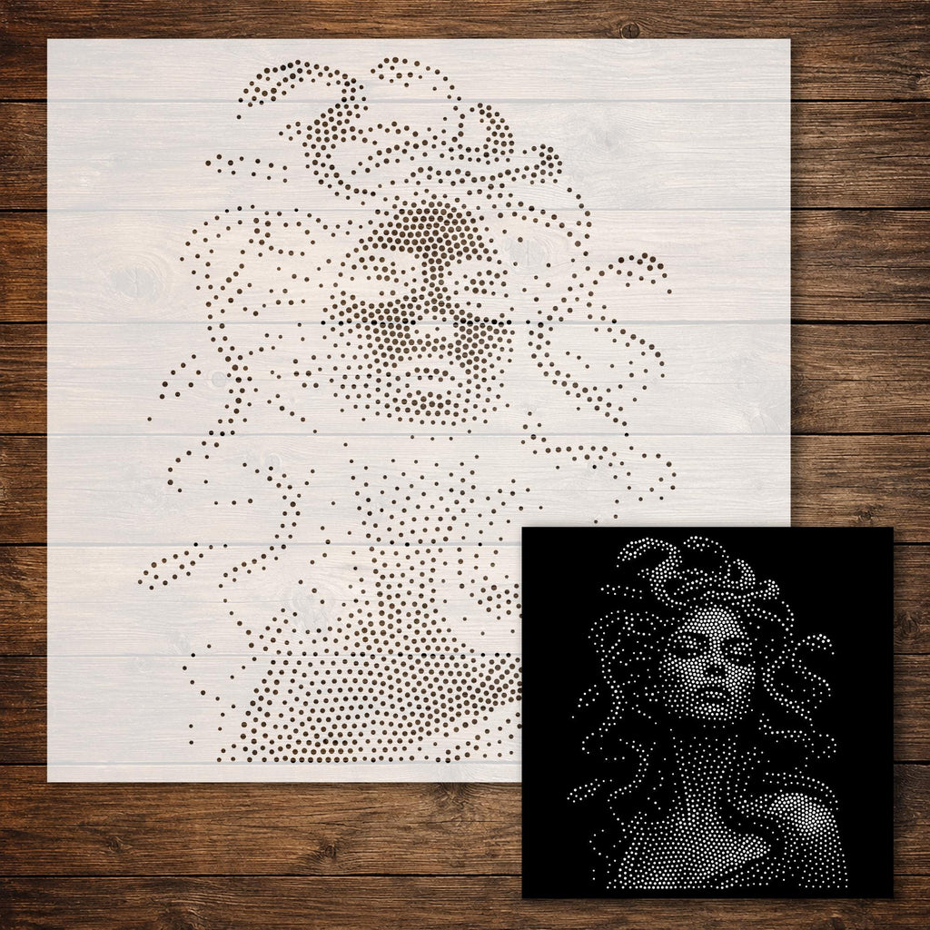 Medusa reusable Mylar stencil