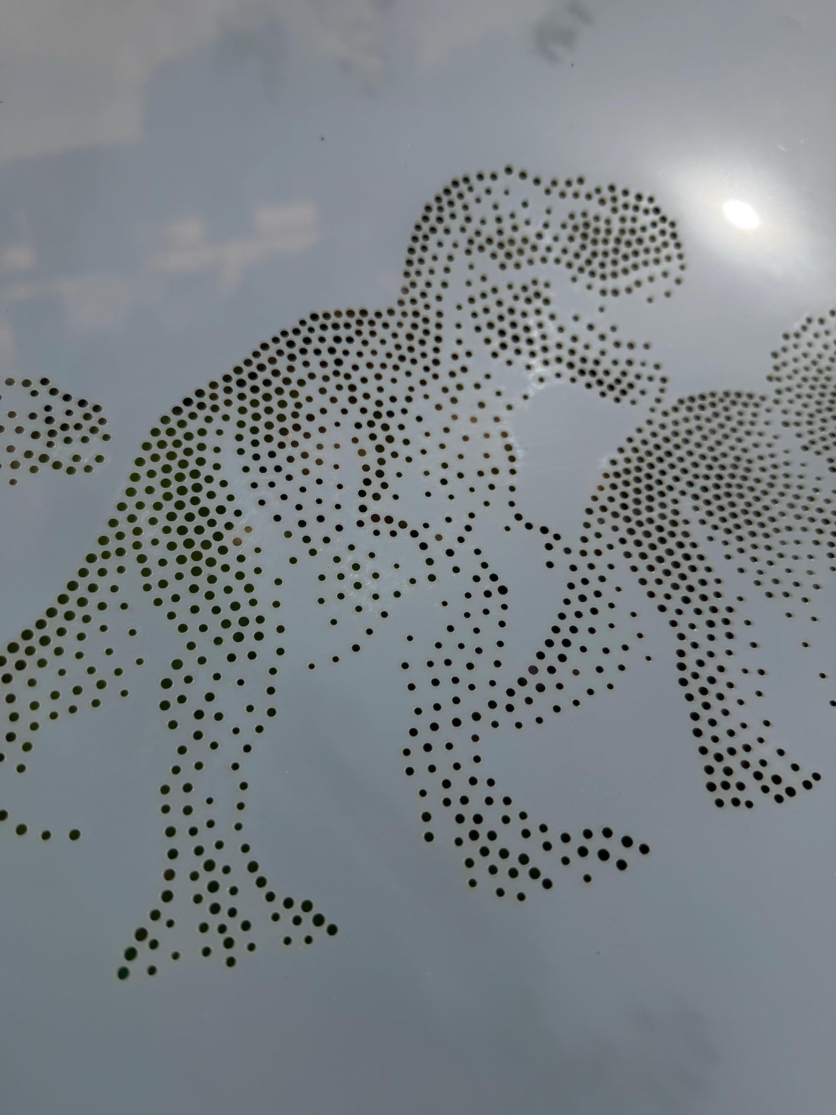 Repeating Dinosaur Wall reusable Mylar stencil