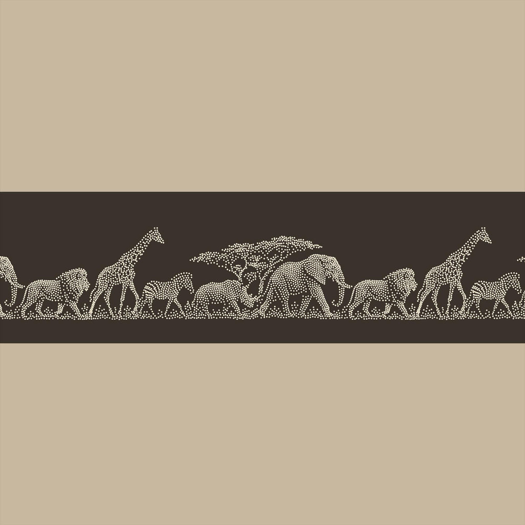 Repeating Safari Wall reusable Mylar stencil