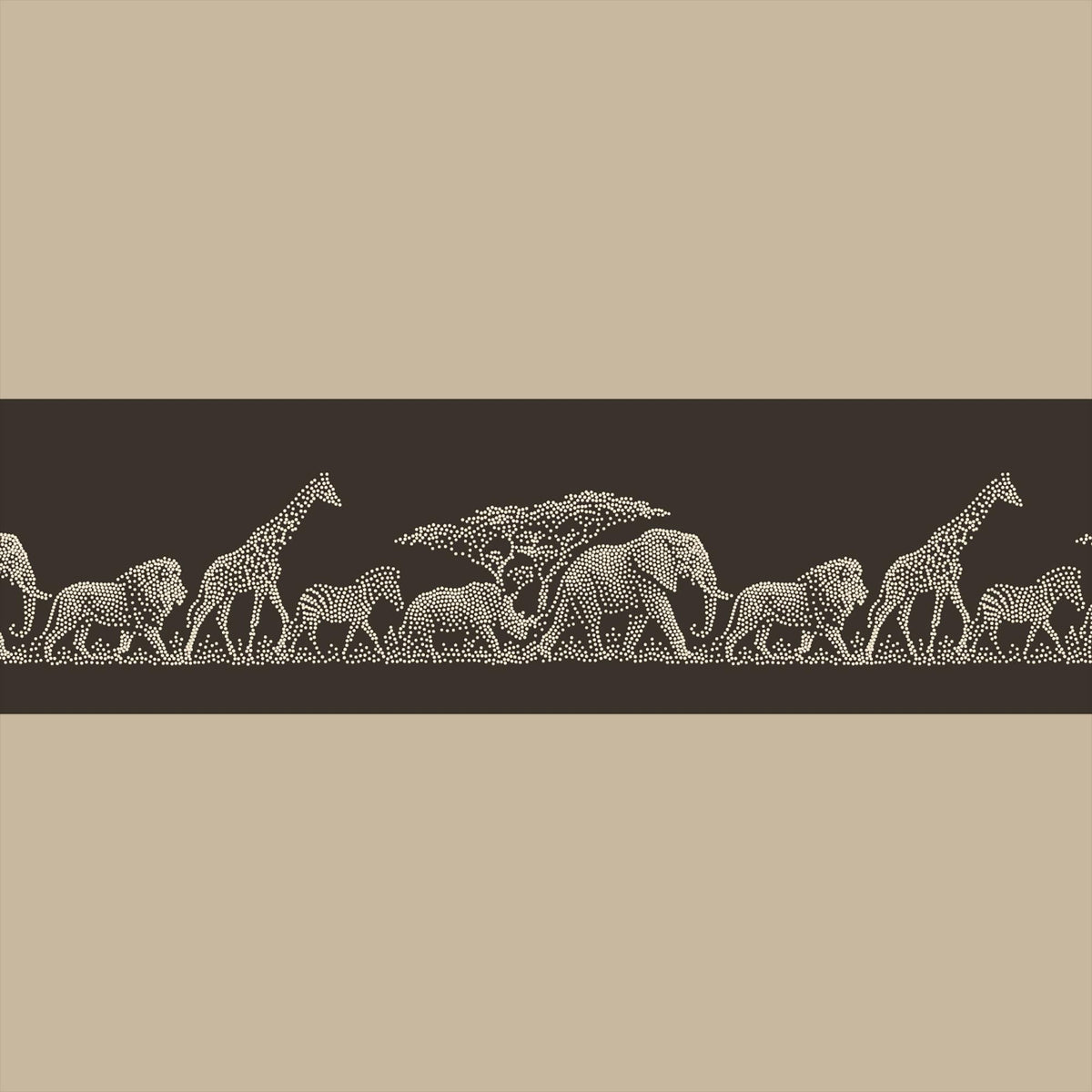 Repeating Safari Wall reusable Mylar stencil