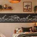 Repeating Safari Wall reusable Mylar stencil