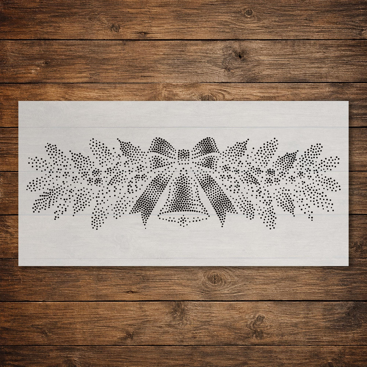 Christmas Bells Window Snow Spray reusable Mylar stencil
