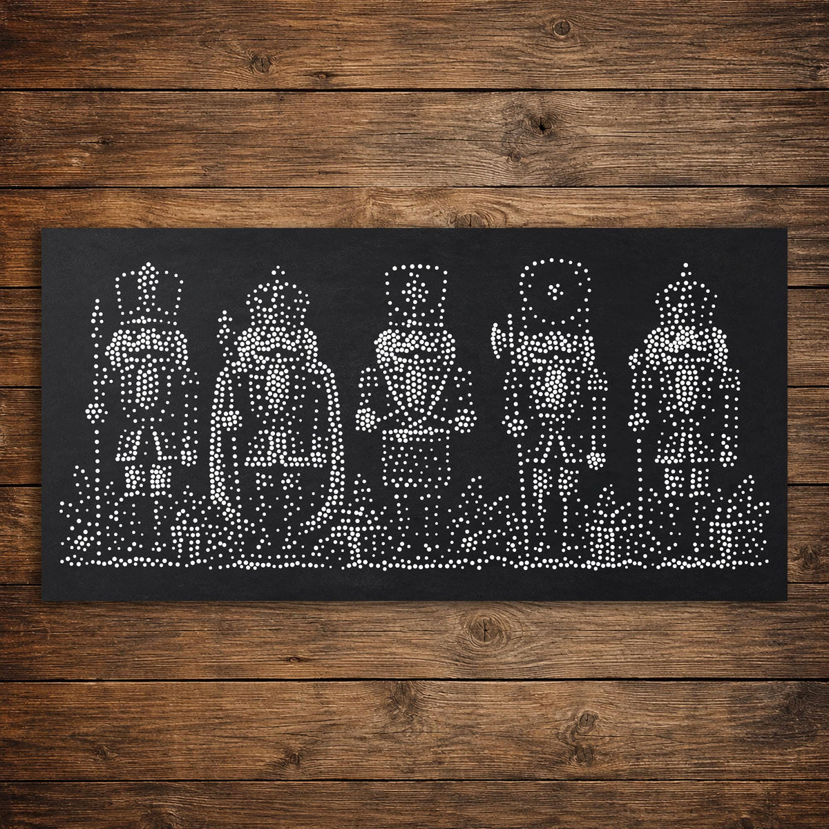 Nutcracker Soldiers Window Snow Spray reusable Mylar stencil
