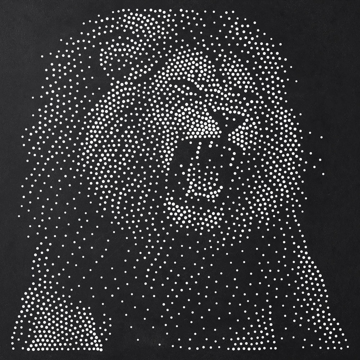 Lion Roaring reusable Mylar stencil