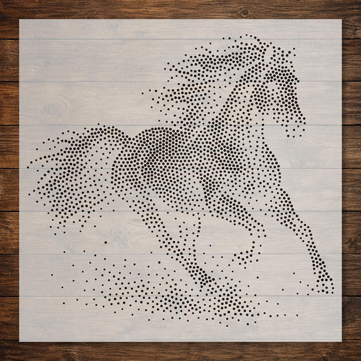 Horse Galloping reusable Mylar stencil