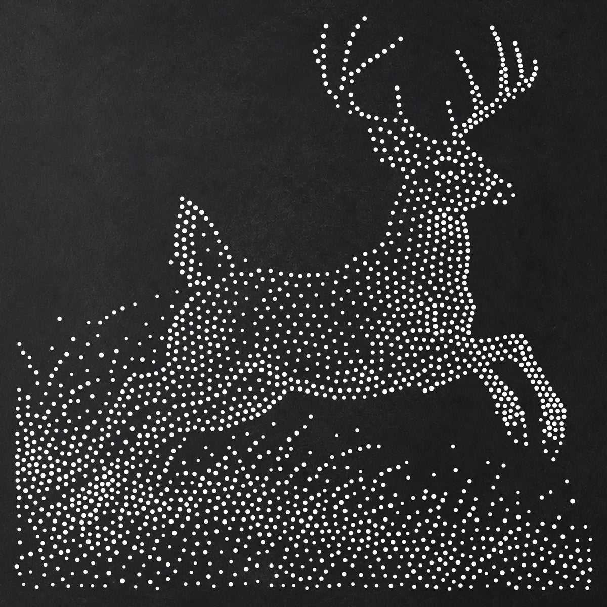 Deer Jumping reusable Mylar stencil