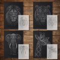 Safari reusable Mylar stencil