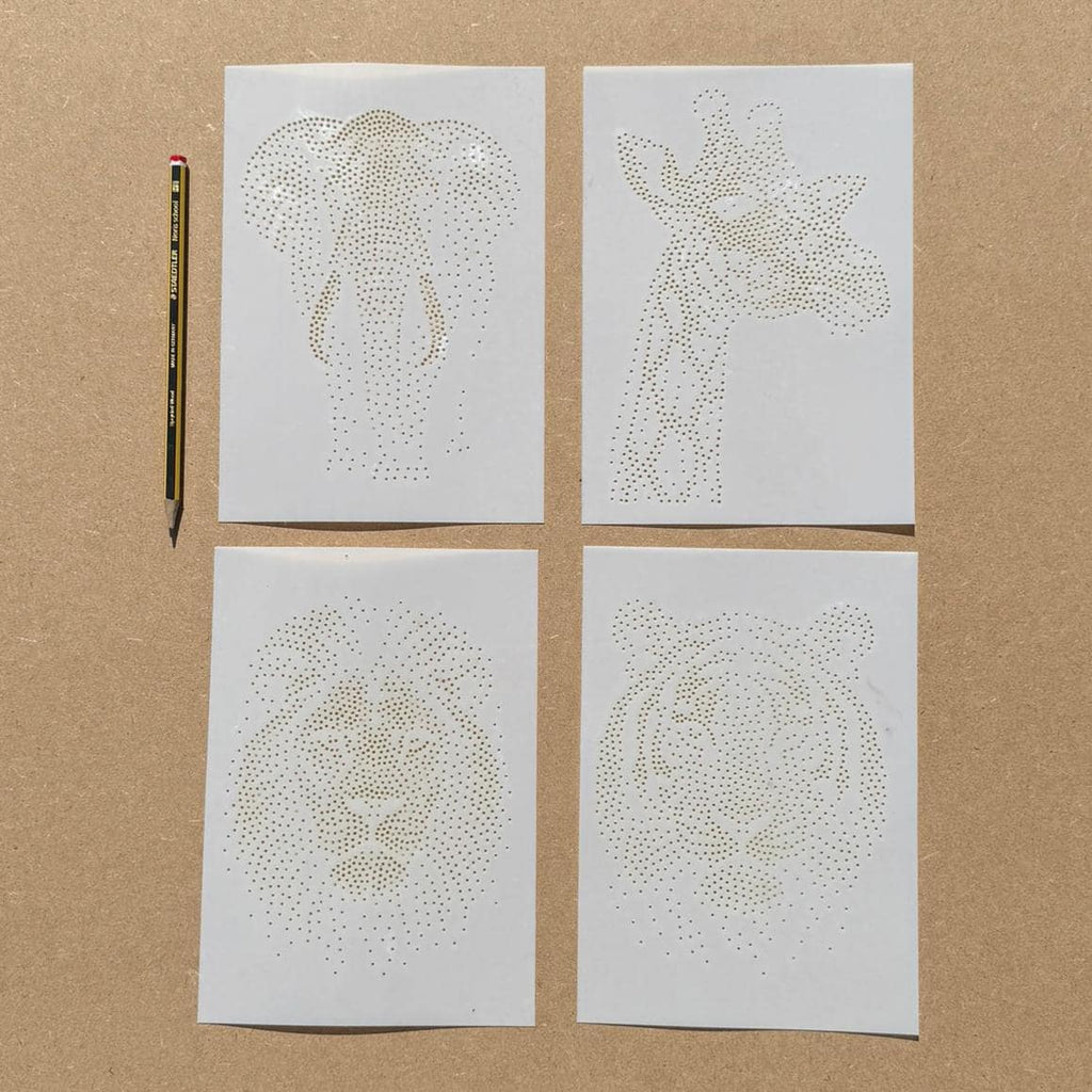 Safari reusable Mylar stencil