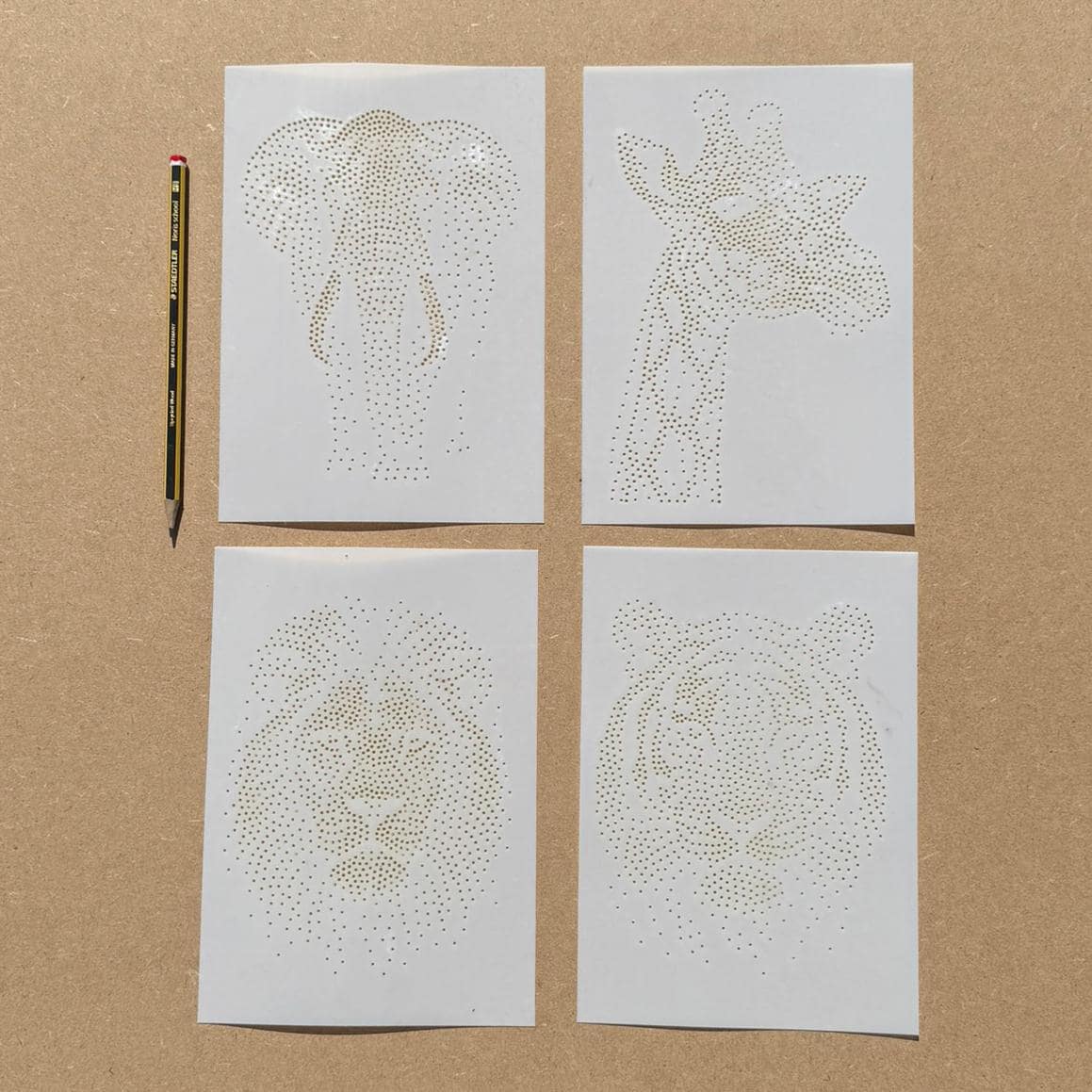 Safari reusable Mylar stencil