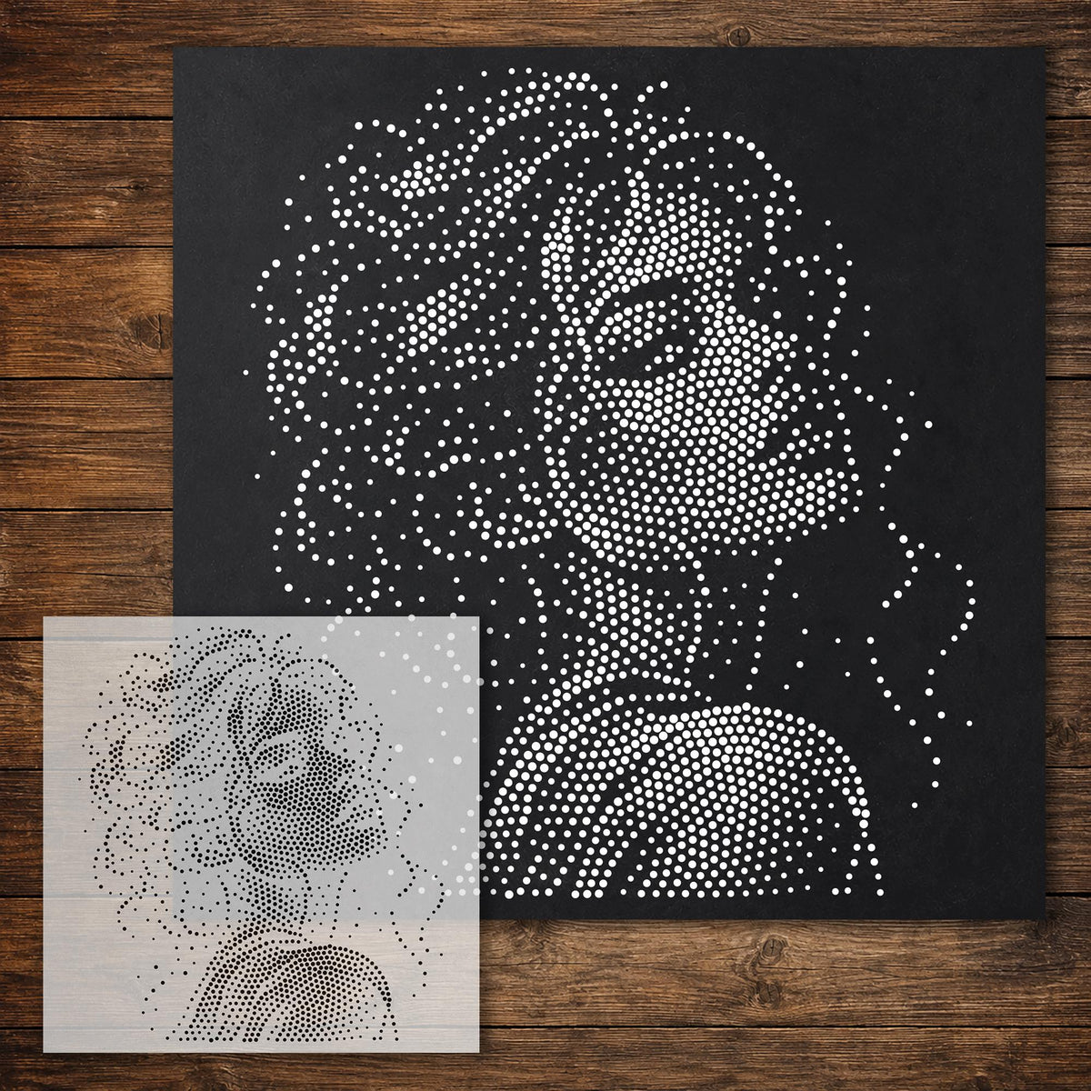 Women’s Portrait Collection reusable Mylar stencil