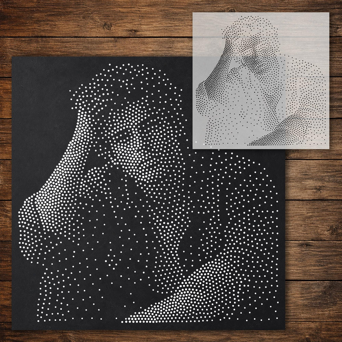 Men’s Portrait Collection reusable Mylar stencil