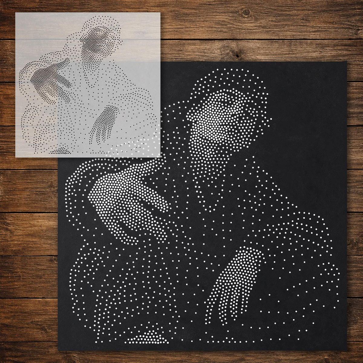 Men’s Portrait Collection reusable Mylar stencil