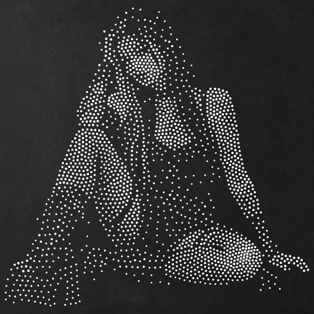 Emo Goth Girl reusable Mylar stencil