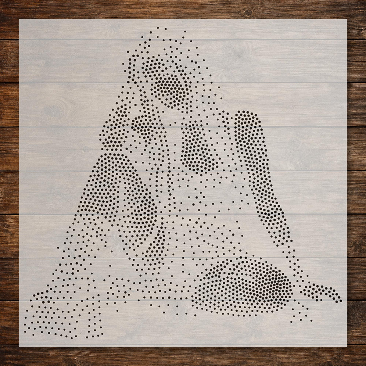 Emo Goth Girl reusable Mylar stencil