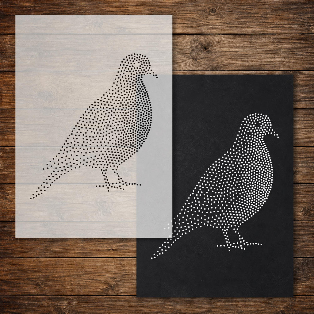 Bird reusable Mylar stencil
