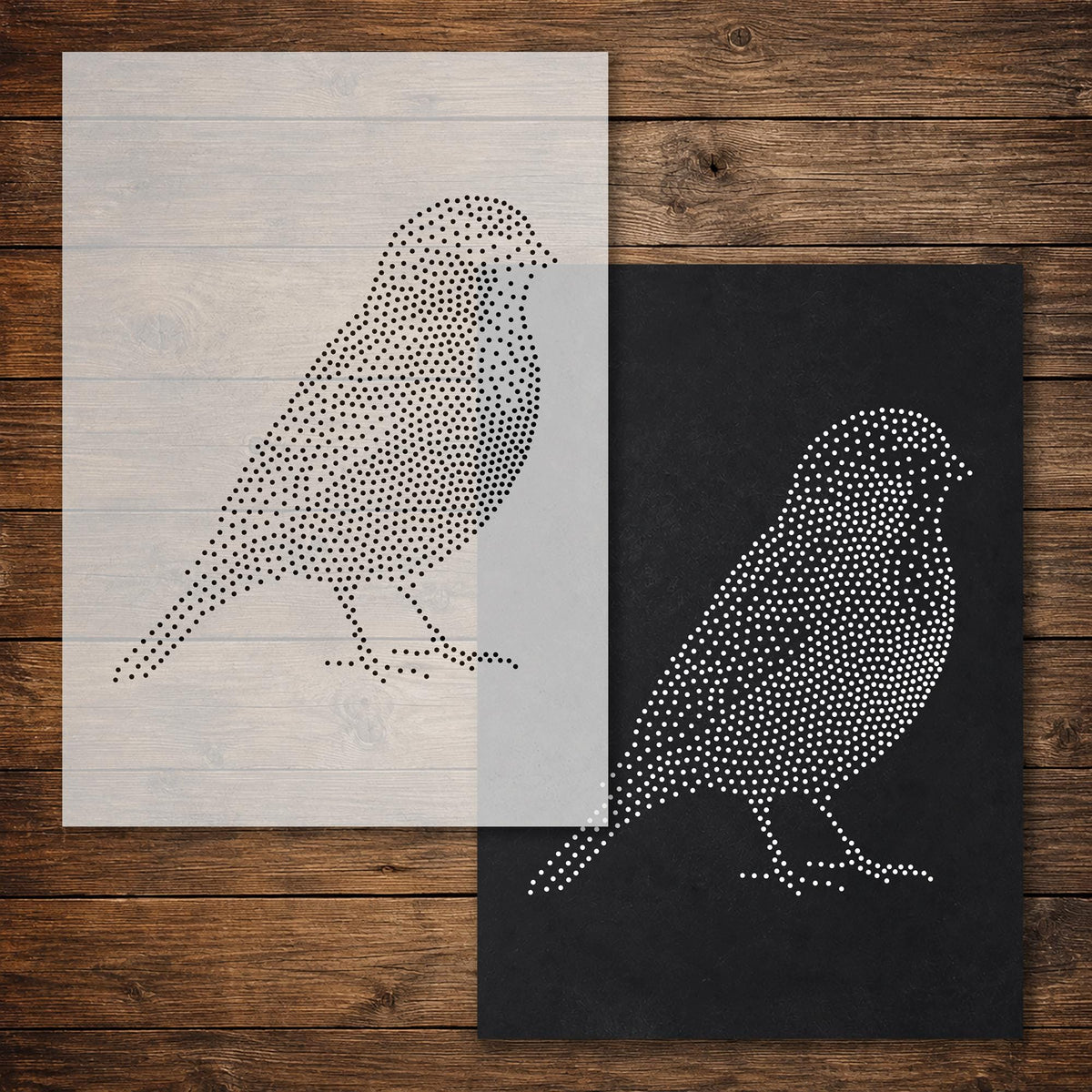 Bird reusable Mylar stencil