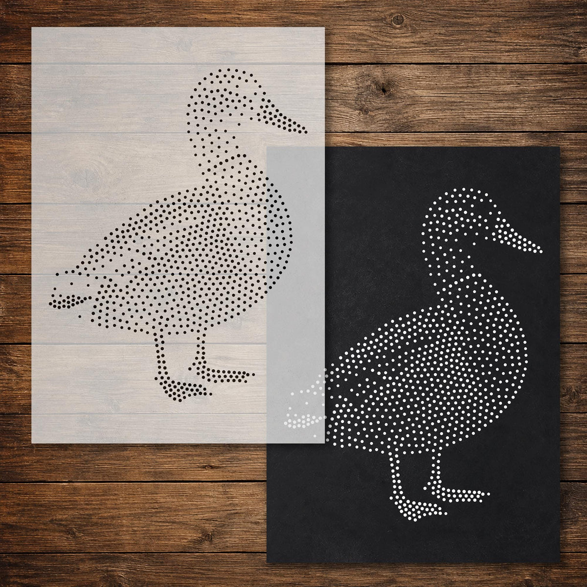 Bird reusable Mylar stencil
