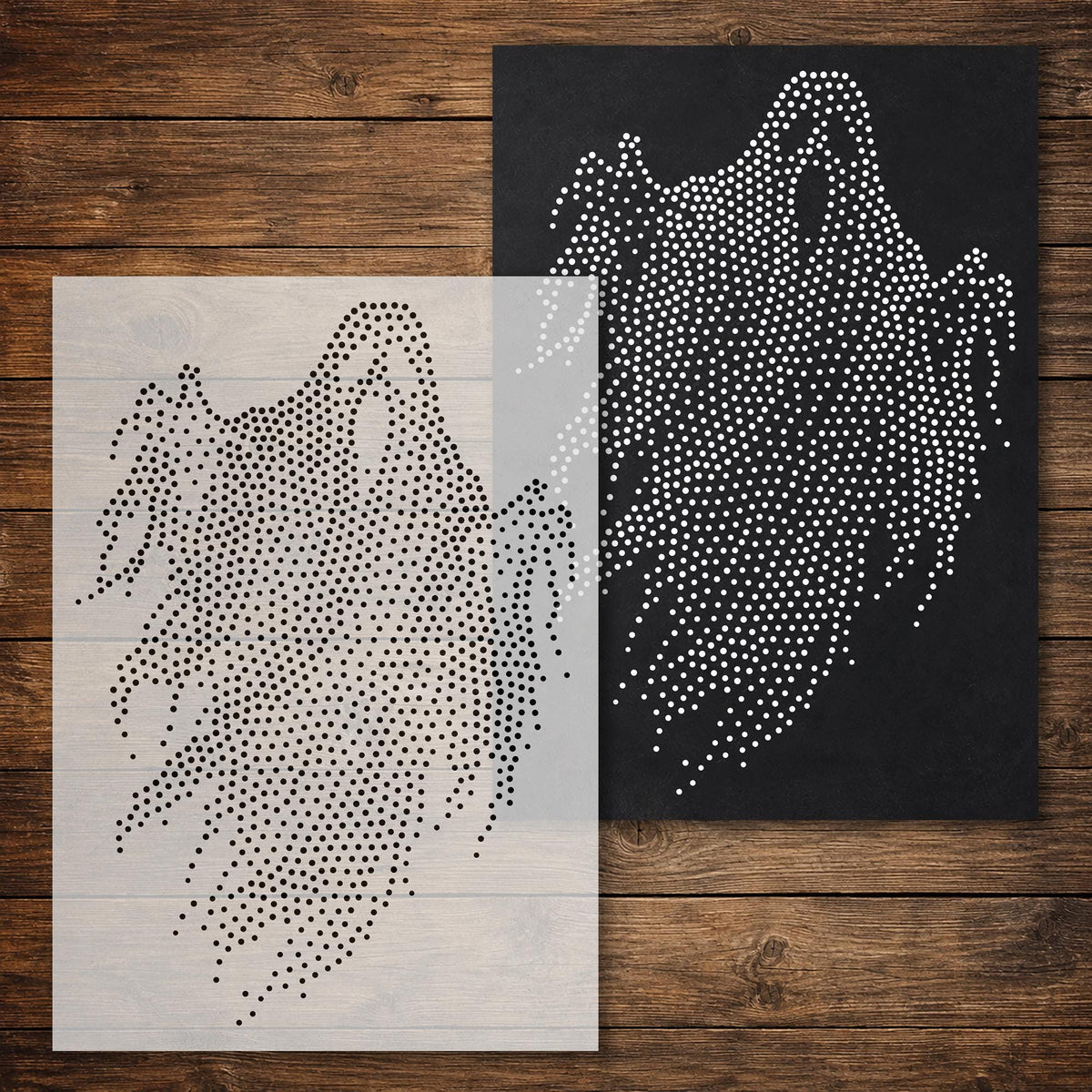 Halloween reusable Mylar stencil