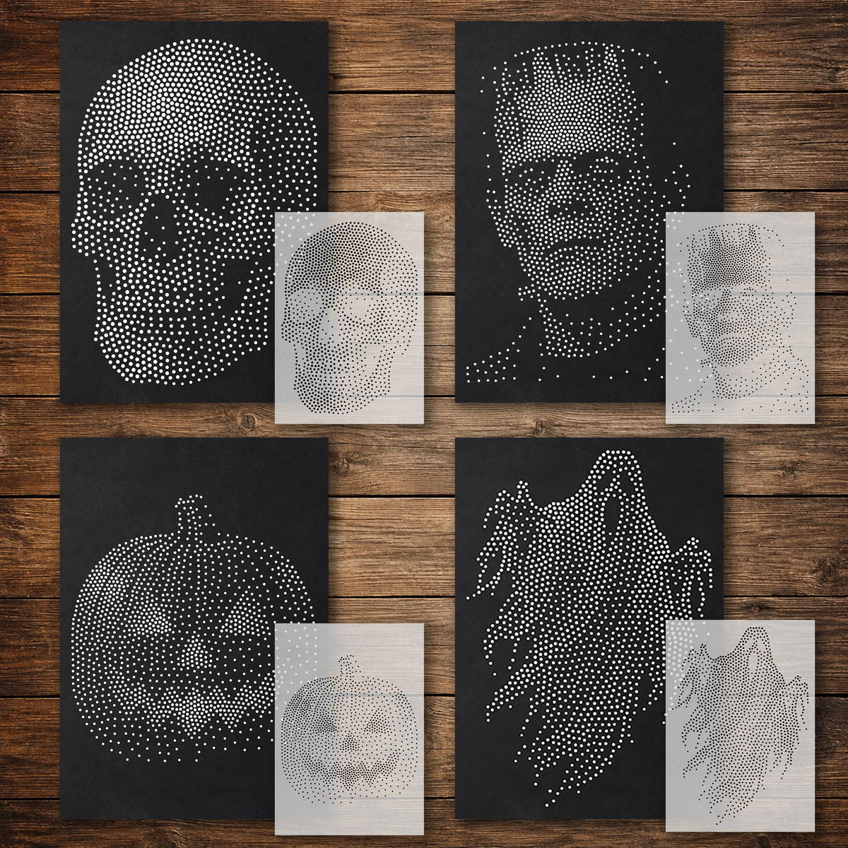 Halloween reusable Mylar stencil