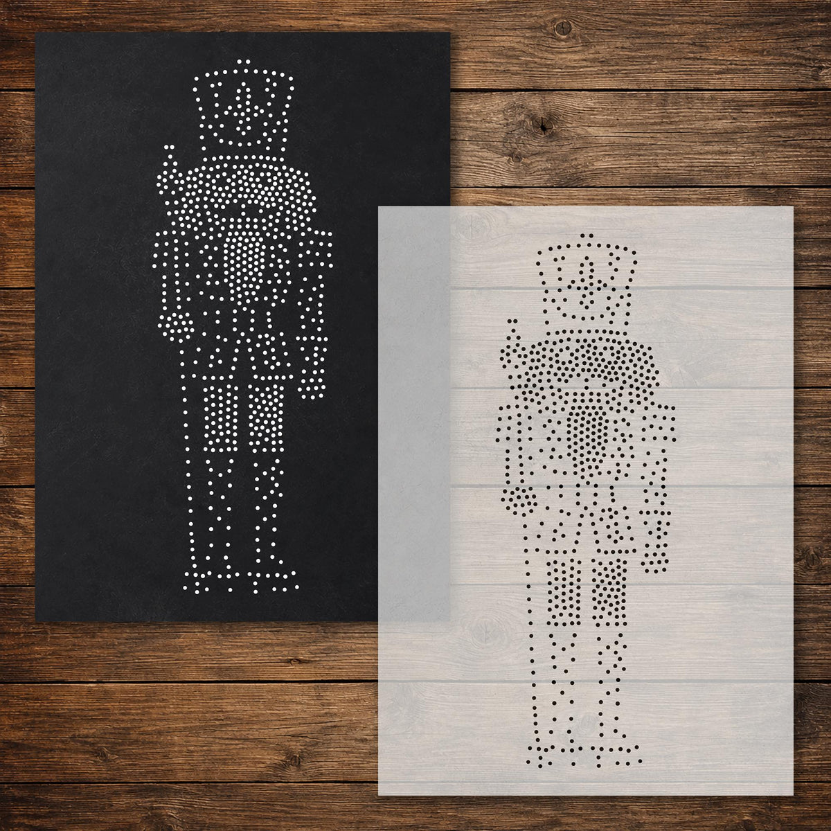 Christmas reusable Mylar stencil