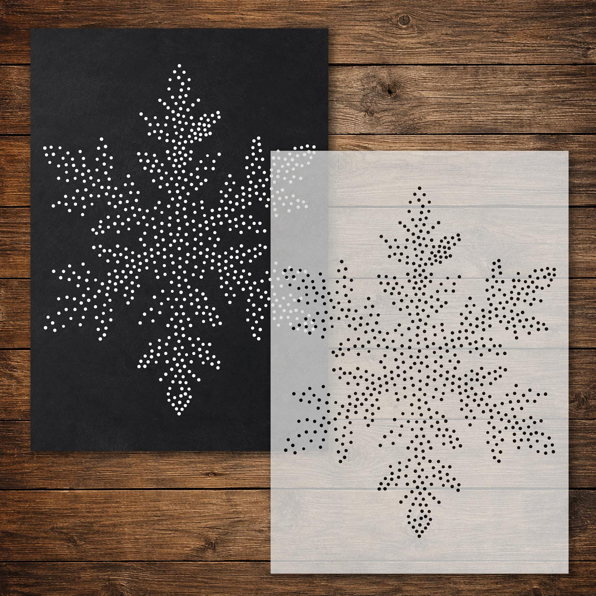 Christmas reusable Mylar stencil
