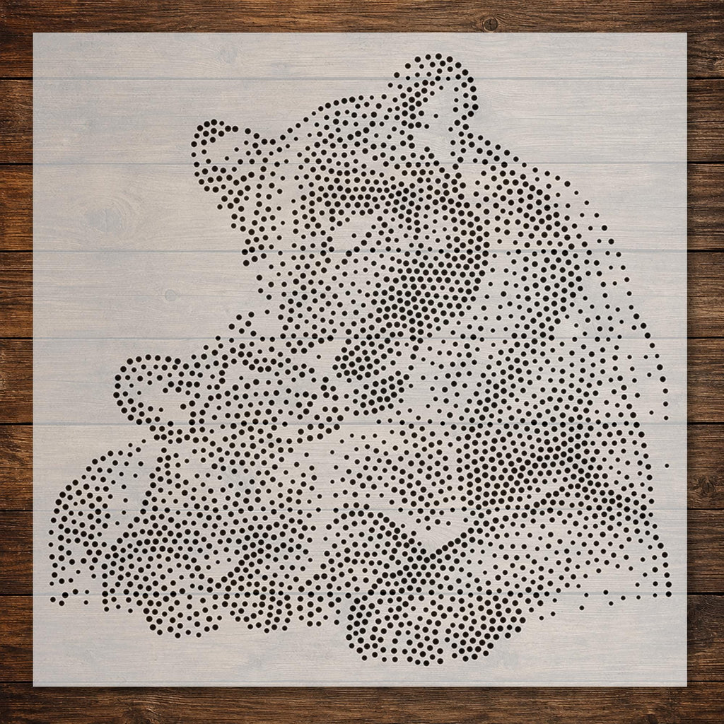 Lioness with Cub reusable Mylar stencil