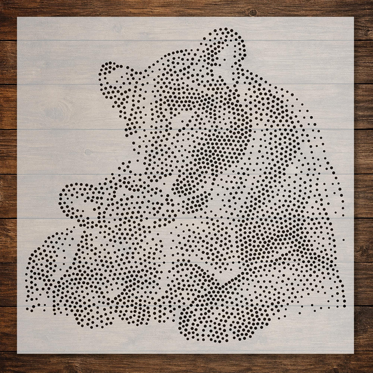 Lioness with Cub reusable Mylar stencil