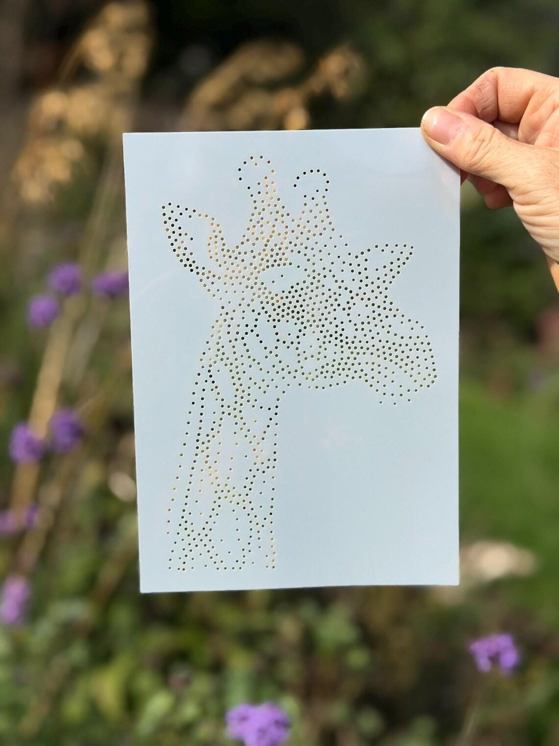 Giraffe reusable Mylar stencil