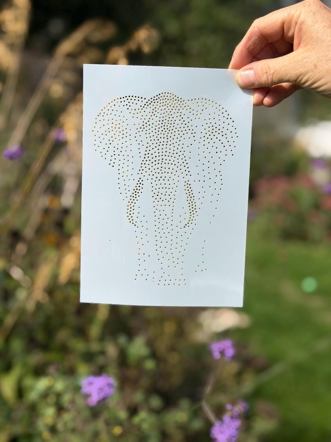 Elephant reusable Mylar stencil