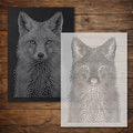 Fox reusable Mylar stencil
