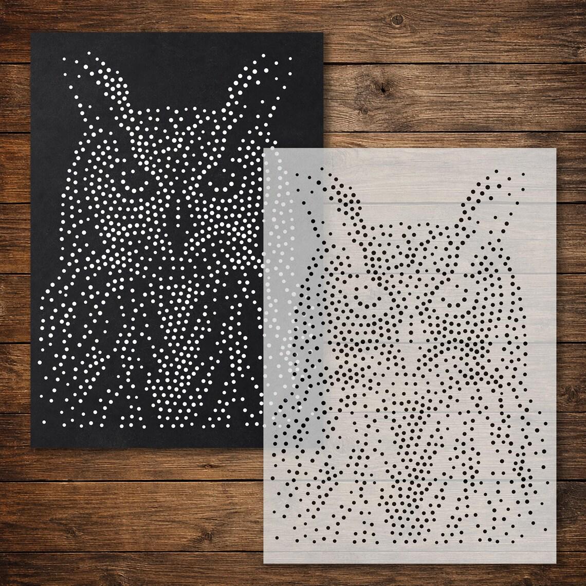 Owl reusable Mylar stencil