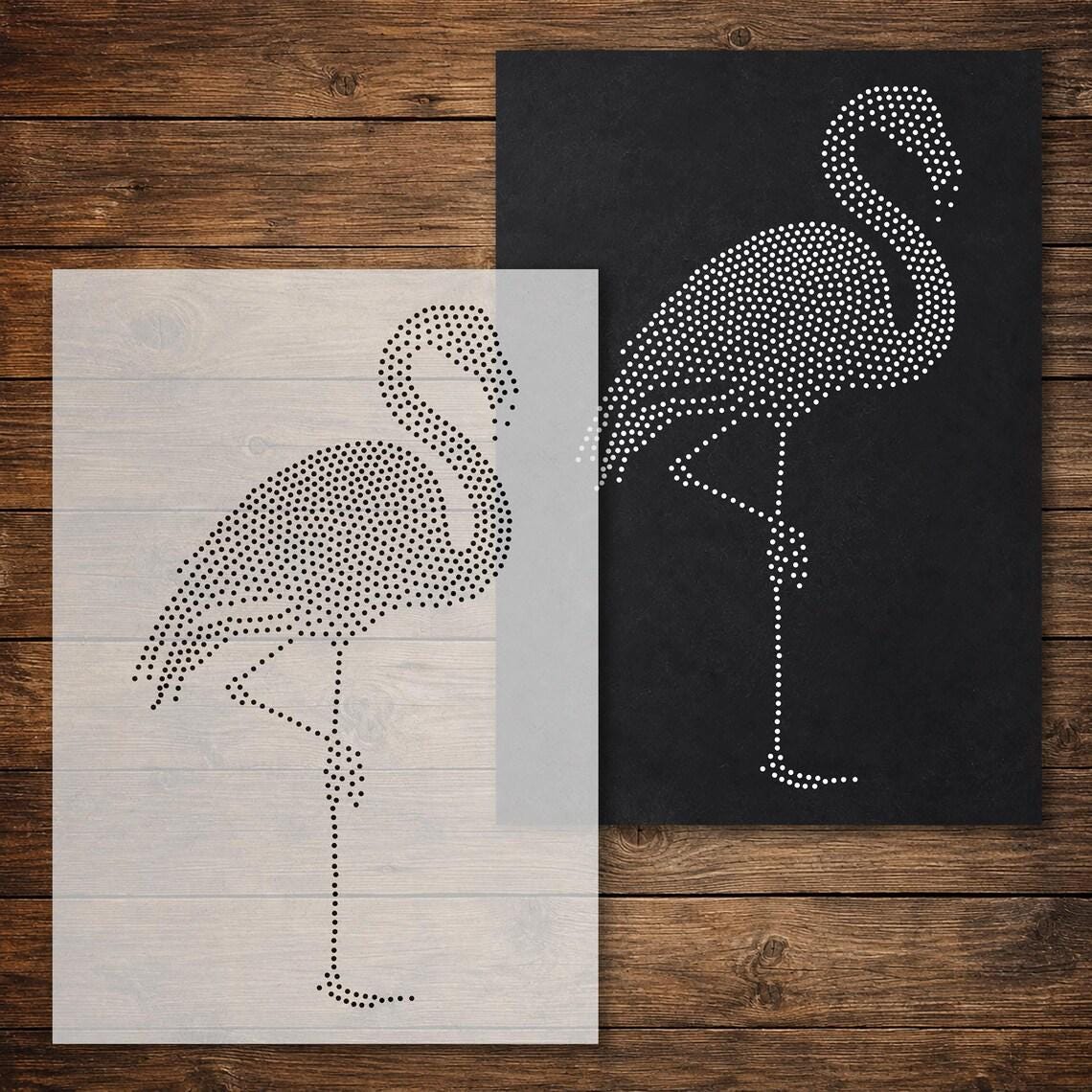 Flamingo reusable Mylar stencil
