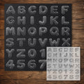 Letters & Numbers reusable Mylar stencil
