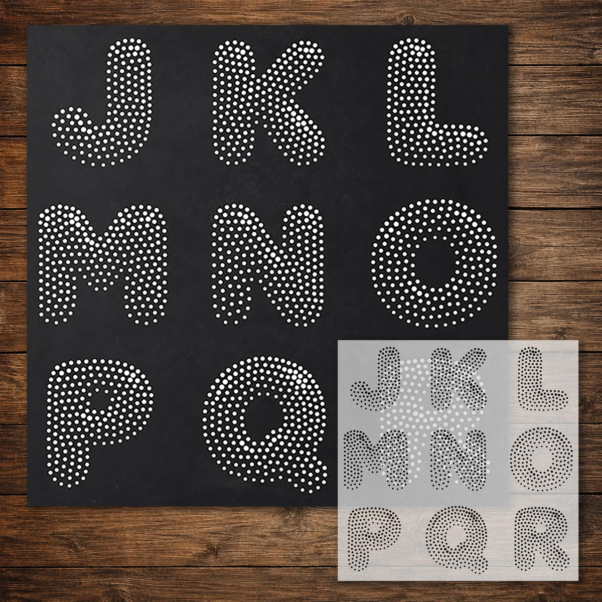 Letters & Numbers reusable Mylar stencil