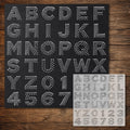 Letters & Numbers reusable Mylar stencil