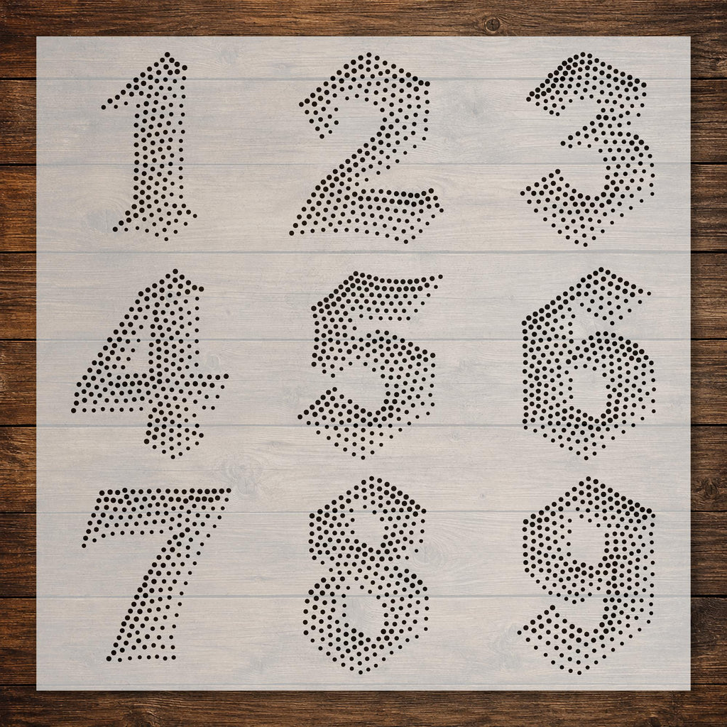 Letters & Numbers reusable Mylar stencil