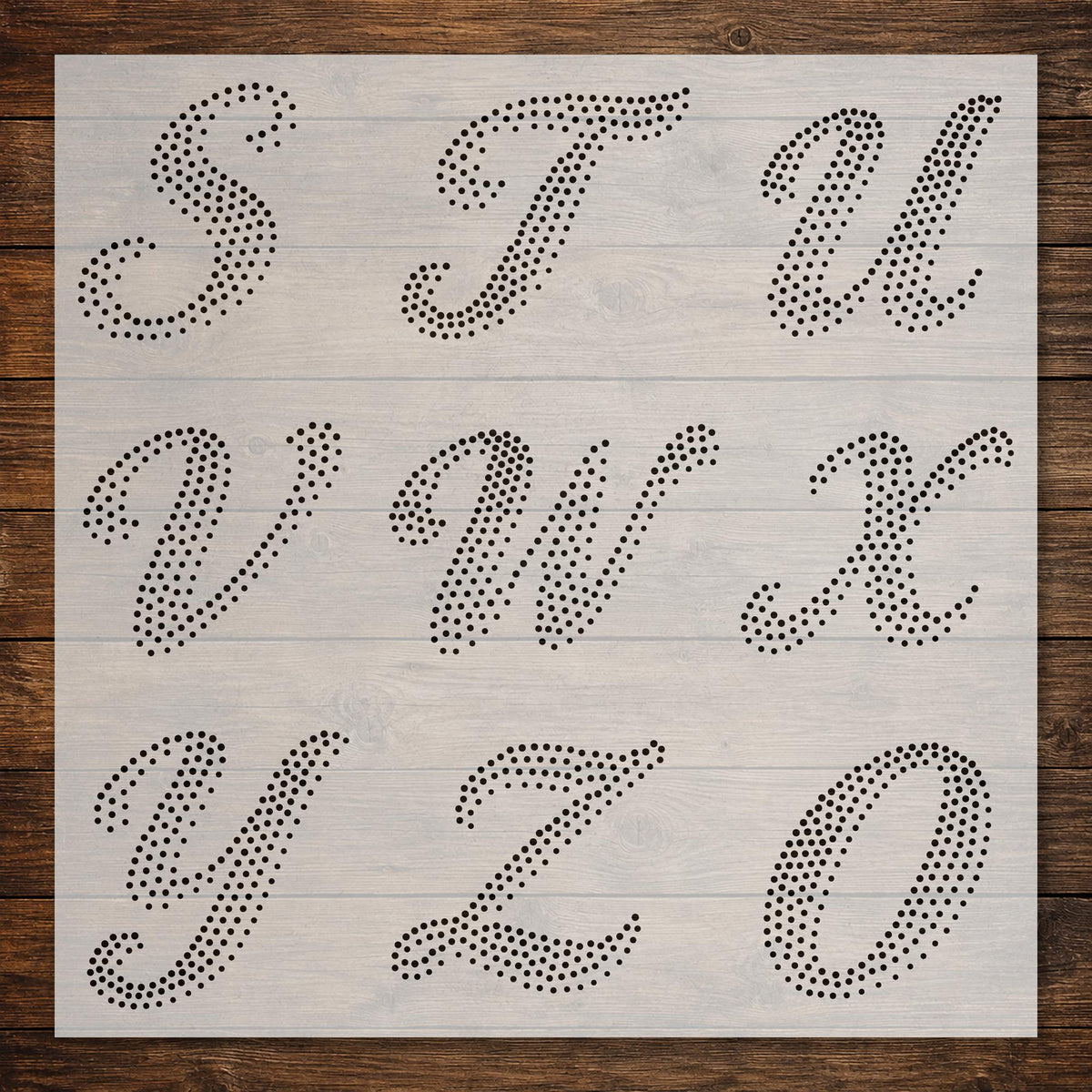 Letters & Numbers reusable Mylar stencil