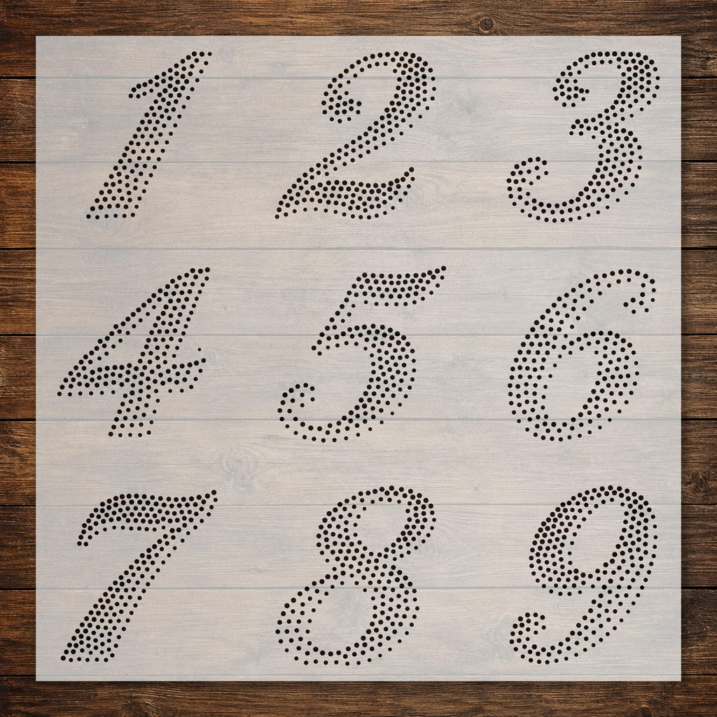 Letters & Numbers reusable Mylar stencil