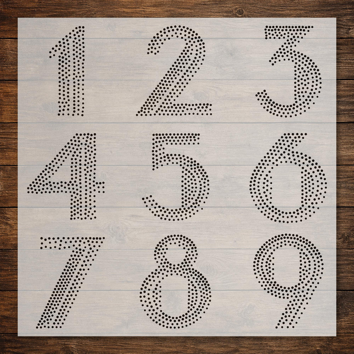 Letters & Numbers reusable Mylar stencil