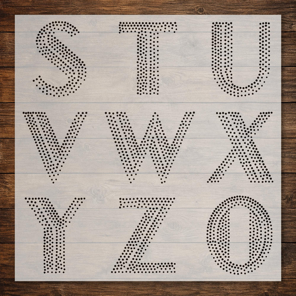 Letters & Numbers reusable Mylar stencil