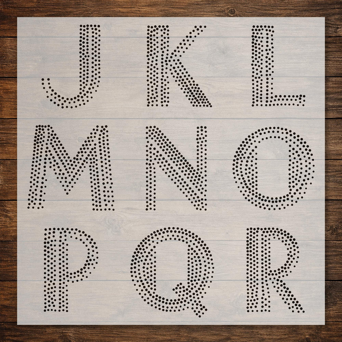 Letters & Numbers reusable Mylar stencil