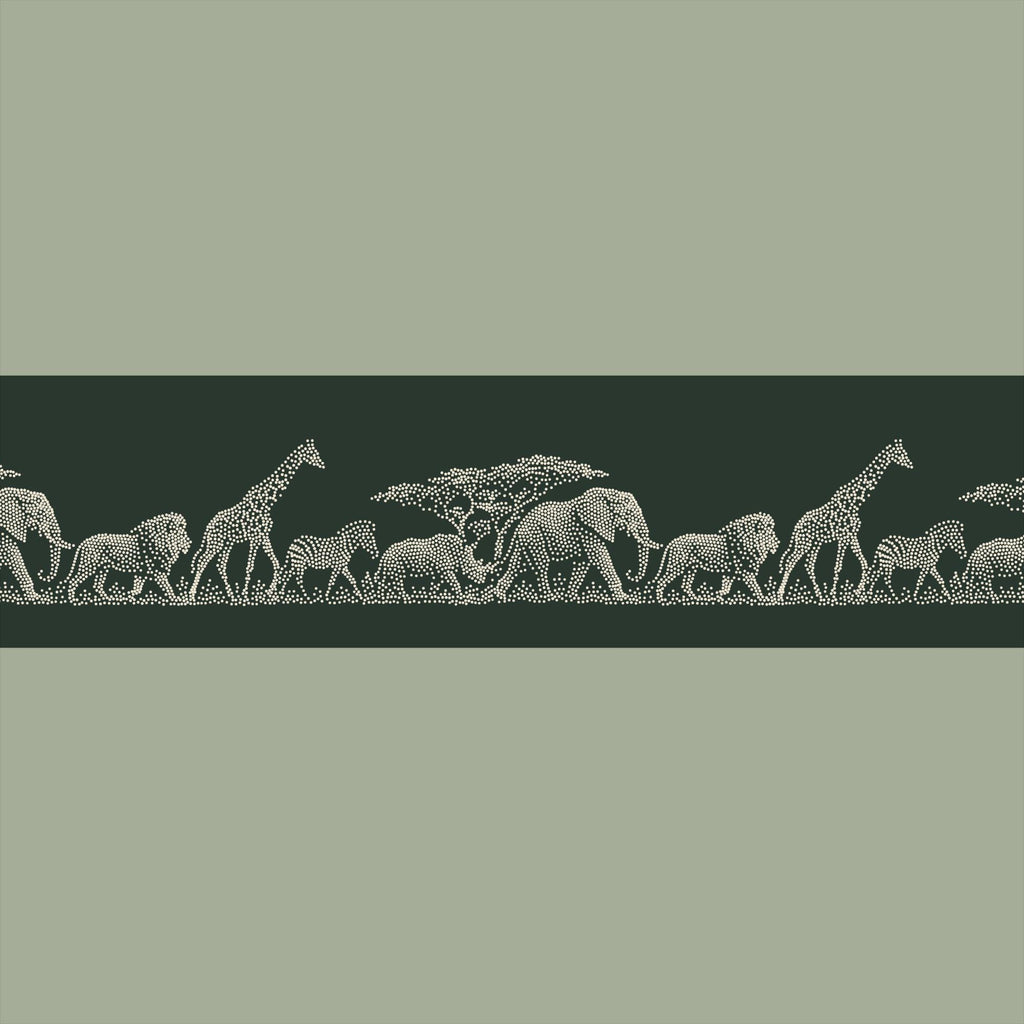 Repeating Safari Wall reusable Mylar stencil