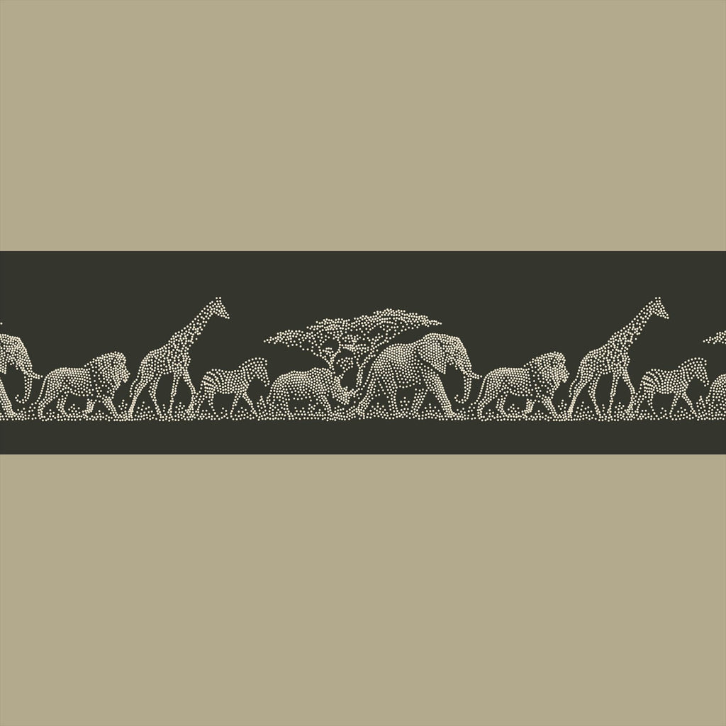 Repeating Safari Wall reusable Mylar stencil